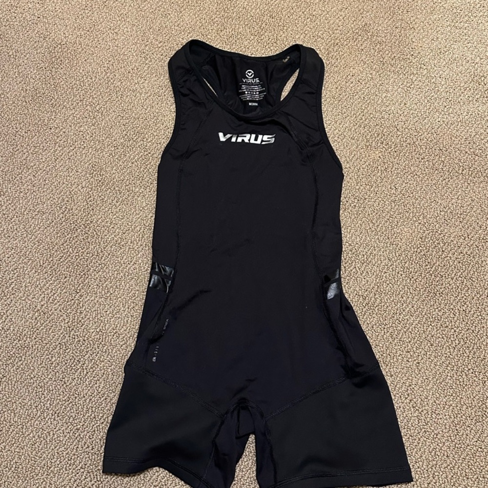Virus Black Athletic Bodysuit